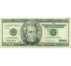 20 долларов 1996 года США — Фото №1