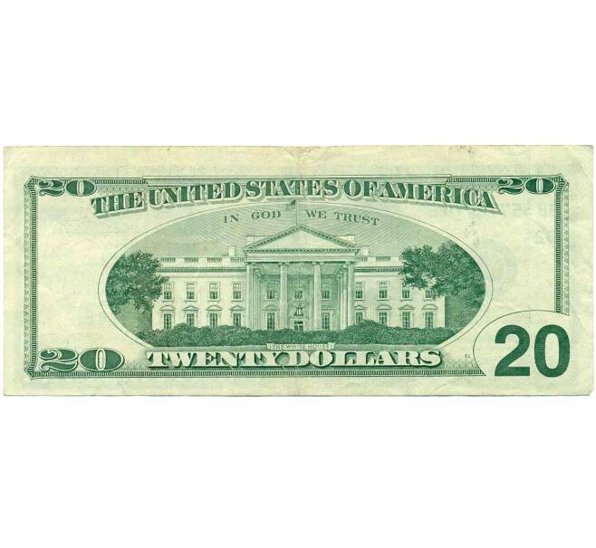 Банкнота 20 долларов 1999 года США (Артикул: K10-0303) — Фото №2