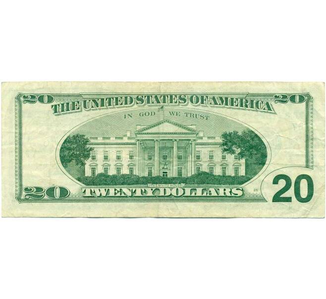 Банкнота 20 долларов 1999 года США (Артикул: K10-0305) — Фото №2