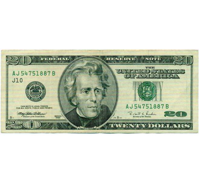 Банкнота 20 долларов 1996 года США (Артикул: K10-0314) — Фото №1