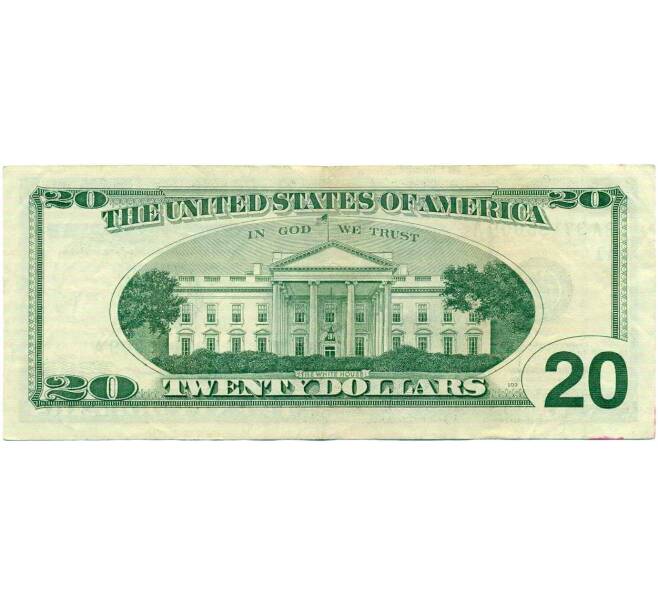 Банкнота 20 долларов 1999 года США (Артикул: K10-0316) — Фото №2