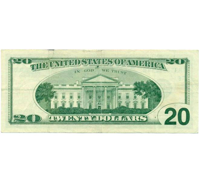 Банкнота 20 долларов 1999 года США (Артикул: K10-0321) — Фото №2