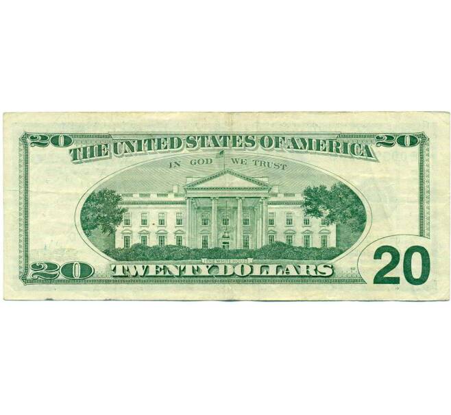Банкнота 20 долларов 1999 года США (Артикул: K10-0370) — Фото №2