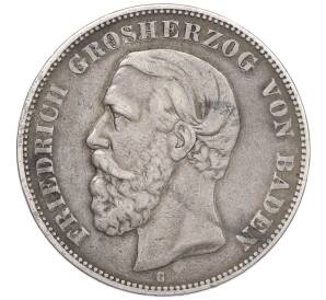 5 марок 1876 года G Германия (Баден) — Фото №1