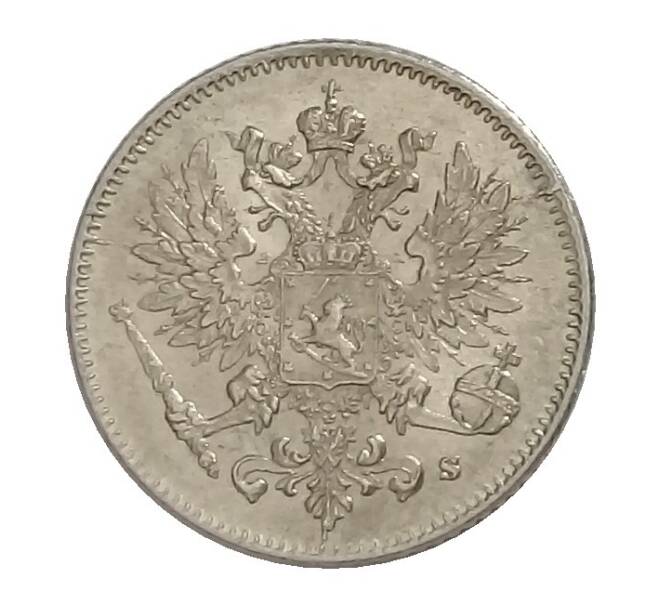 Монета 25 пенни 1916 года S Русская Финляндия (Артикул M1-31498)