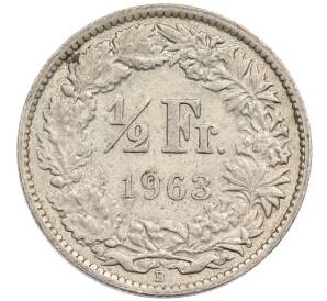 1/2 франка 1963 года Швейцария — Фото №1