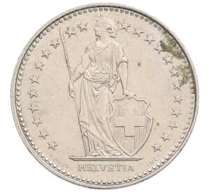 1 франк 1989 года Швейцария — Фото №2