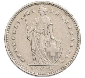 2 франка 1970 года Швейцария — Фото №2