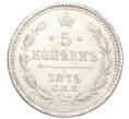 Монета 5 копеек 1875 года СПБ НI (Артикул: K10-0448) — Фото №1