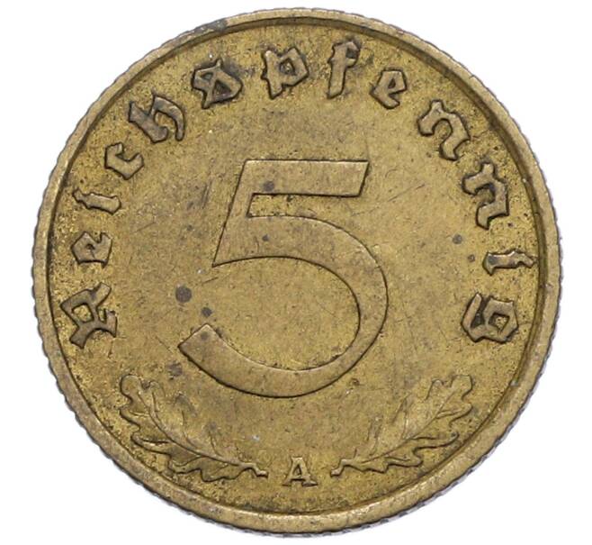 Монета 5 рейхспфеннигов 1938 года A Германия (Артикул: K10-0457) — Фото №2