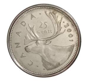 25 центов 2001 года Канада — Фото №1
