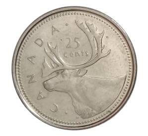 25 центов 2002 года Канада — 50 лет правления Королевы Елизаветы II — Фото №1