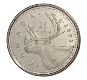 25 центов 2003 года Канада — Фото №1