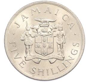 5 шиллингов 1966 года Ямайка «VIII Игры Содружества» — Фото №2