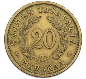 20 марок 1937 года Финляндия — Фото №2