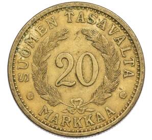 20 марок 1938 года Финляндия — Фото №2