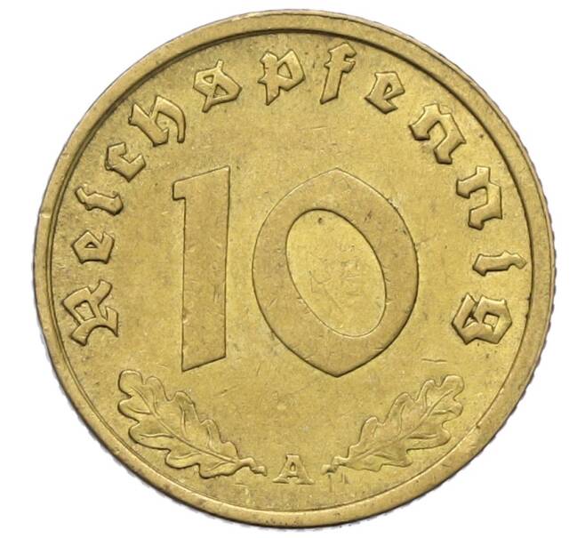 Монета 10 рейхспфеннигов 1938 года А Германия (Артикул: T11-23081) — Фото №2