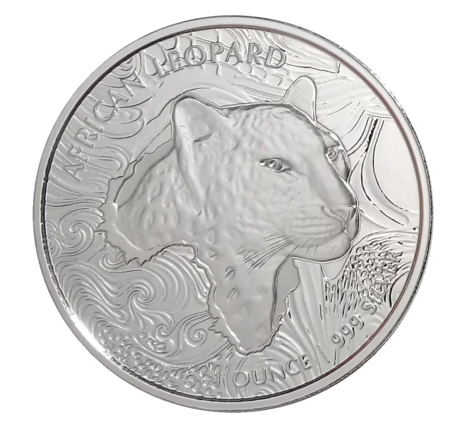Монета 5 седи 2019 года Гана — Леопард (Артикул M2-32586)