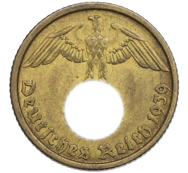 Монета 10 рейхспфеннигов 1939 года B Германия (Артикул: K10-0476) — Фото №1