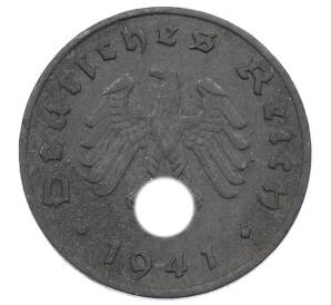 1 рейхспфенниг 1941 года J Германия — Фото №1