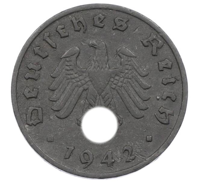 Монета 1 рейхспфенниг 1942 года J Германия (Артикул: M2-87490) — Фото №1