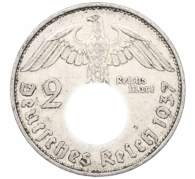 Монета 2 рейхсмарки 1937 года E Германия (Артикул: M2-86308) — Фото №1