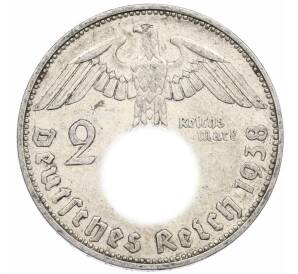 2 рейхсмарки 1938 года F Германия — Фото №1