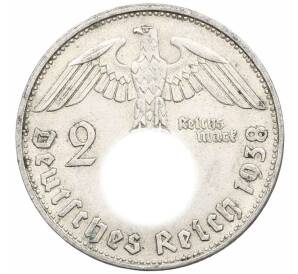 2 рейхсмарки 1938 года B Германия — Фото №1