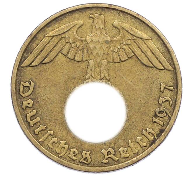 Монета 5 рейхспфеннигов 1937 года J Германия (Артикул: M2-85147) — Фото №1