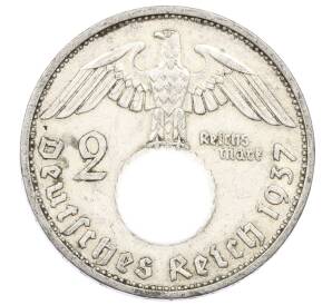 2 рейхсмарки 1937 года F Германия — Фото №1