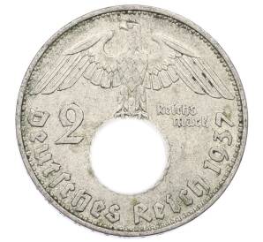 2 рейхсмарки 1937 года D Германия — Фото №1