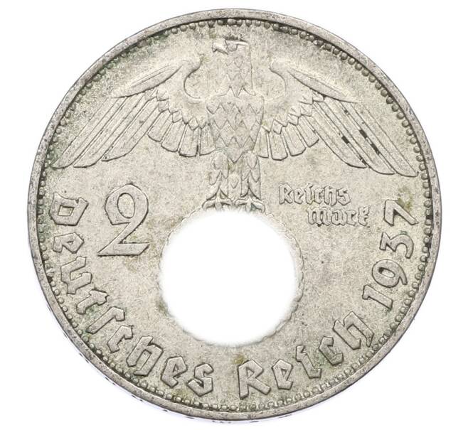Монета 2 рейхсмарки 1937 года D Германия (Артикул: M2-84515) — Фото №1