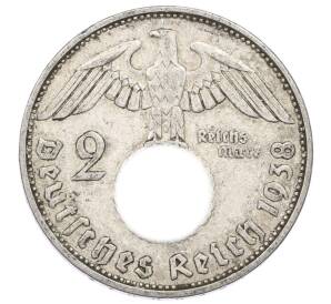 2 рейхсмарки 1938 года F Германия — Фото №1