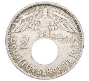 2 рейхсмарки 1937 года F Германия — Фото №1