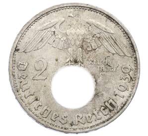 2 рейхсмарки 1939 года D Германия — Фото №1