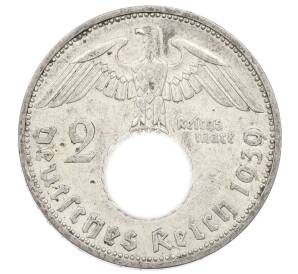 2 рейхсмарки 1939 года F Германия — Фото №1