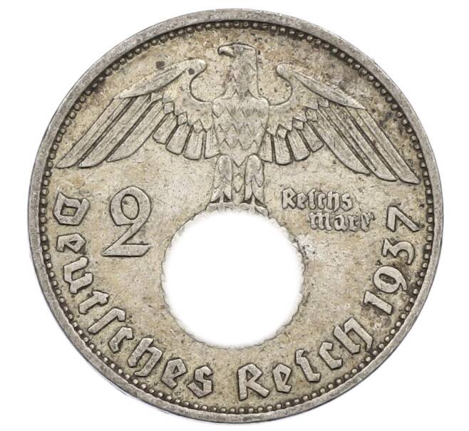 Монета 2 рейхсмарки 1937 года A Германия (Артикул: M2-84488) — Фото №1