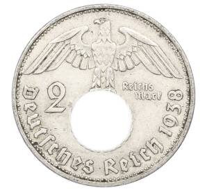 2 рейхсмарки 1938 года B Германия — Фото №1