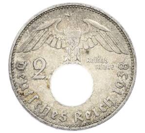 2 рейхсмарки 1938 года F Германия — Фото №1
