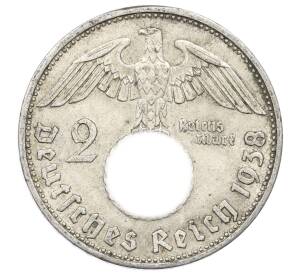2 рейхсмарки 1938 года B Германия — Фото №1