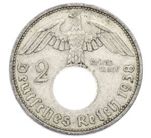 2 рейхсмарки 1938 года A Германия — Фото №1