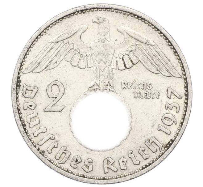 Монета 2 рейхсмарки 1937 года E Германия (Артикул: M2-84468) — Фото №1