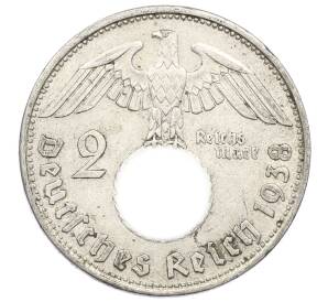 2 рейхсмарки 1938 года B Германия — Фото №1