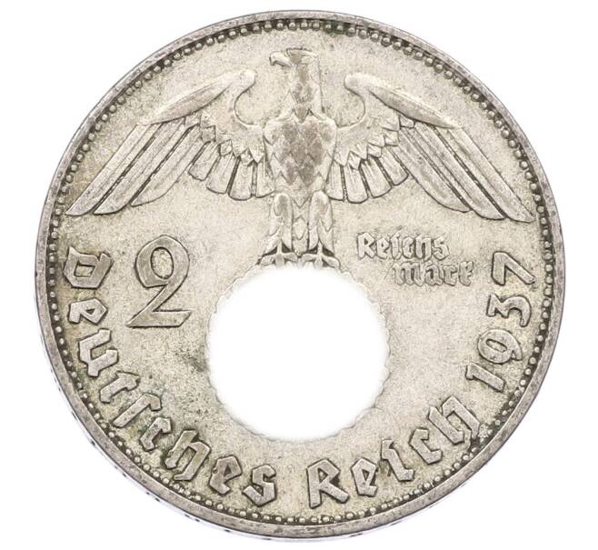 Монета 2 рейхсмарки 1937 года D Германия (Артикул: M2-84450) — Фото №1