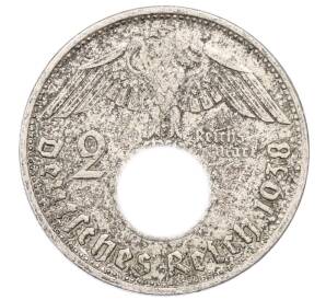 2 рейхсмарки 1938 года B Германия — Фото №1