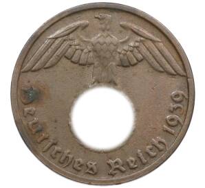 1 рейхспфенниг 1939 года D Германия — Фото №1