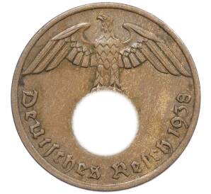 1 рейхспфенниг 1938 года А Германия — Фото №1