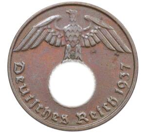 1 рейхспфенниг 1937 года D Германия — Фото №1