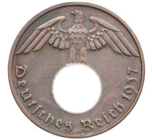 1 рейхспфенниг 1937 года D Германия — Фото №1