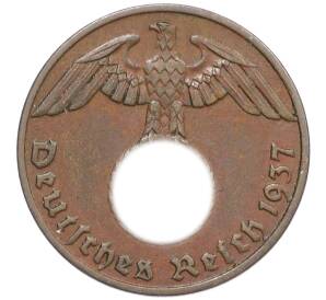 1 рейхспфенниг 1937 года А Германия — Фото №1